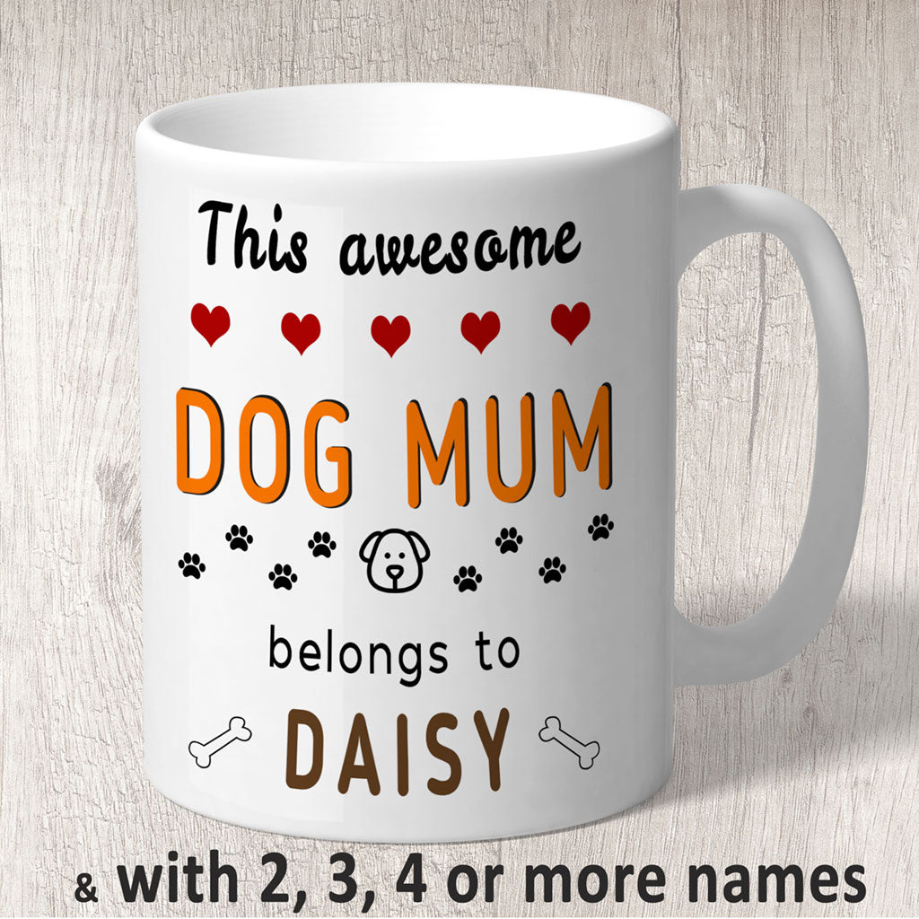 Personalised dog discount mum mug