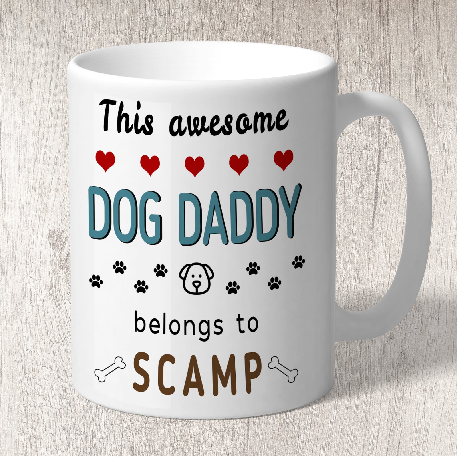 Dog Daddy Mug Personalised
