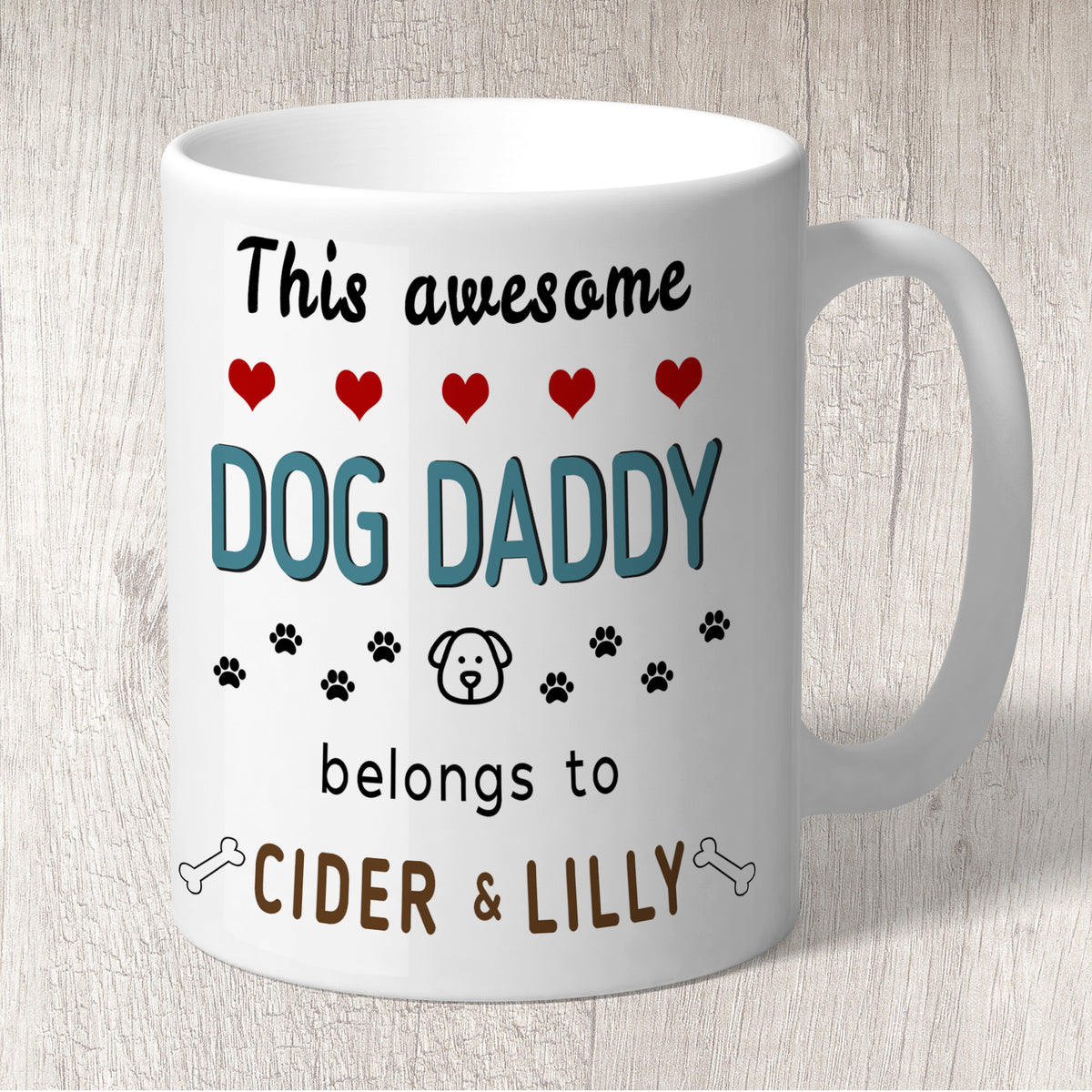 Dog Daddy Mug Personalised
