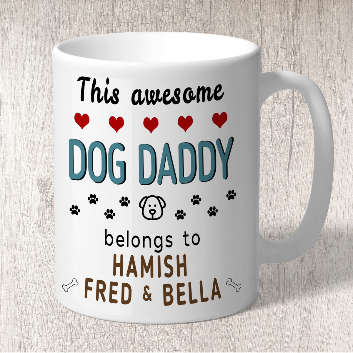Dog Daddy Mug Personalised