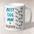 Best Dog Mum Footprints & Paw Prints to (dog/s names) Mug