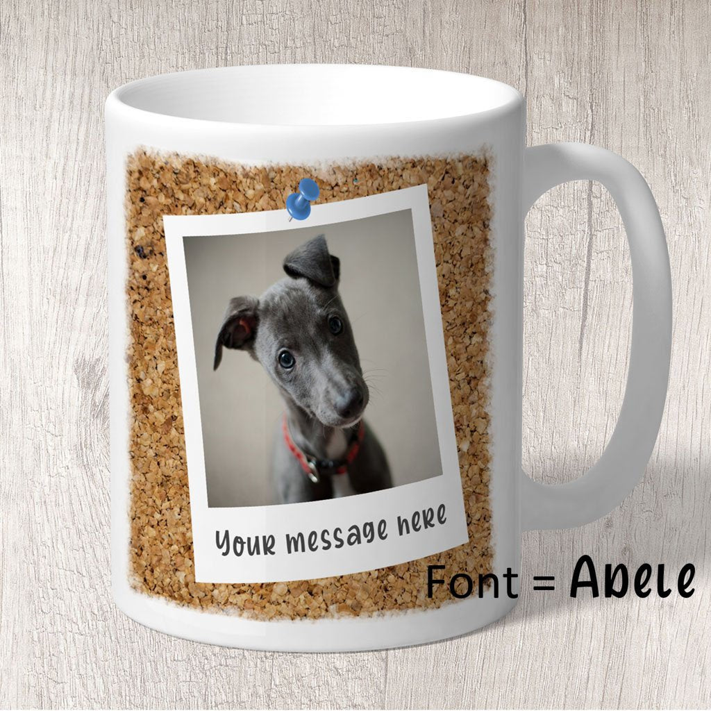 Retro Photo Personalised Message Mug
