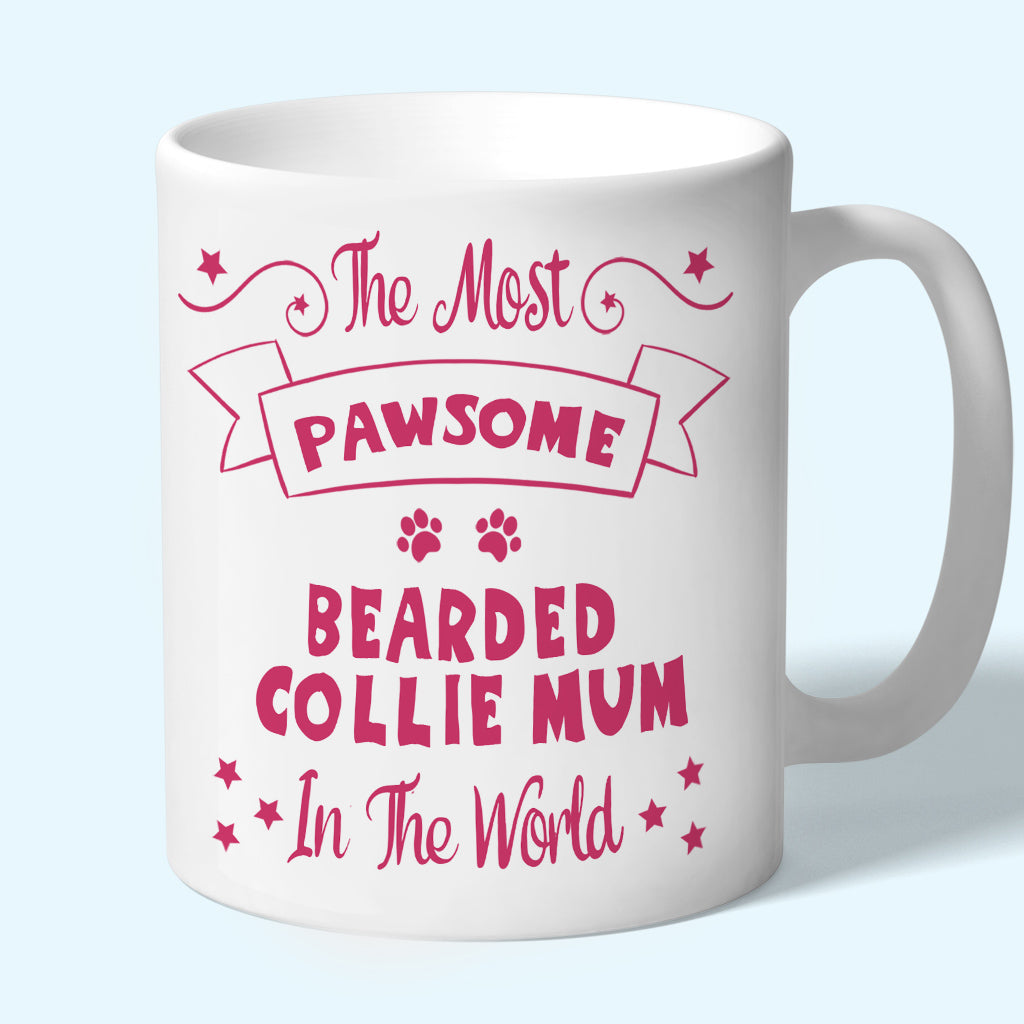 Bearded Collie Mum Mug - Pawsome