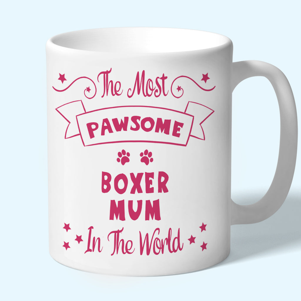 Boxer Mum Mug - Pawsome