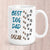 Large Best Dog Dad Footprints & Paw Prints to (dog/s names) Mug