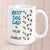 Large Best Dog Dad Footprints & Paw Prints to (dog/s names) Mug