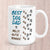 Large Best Dog Dad Footprints & Paw Prints to (dog/s names) Mug