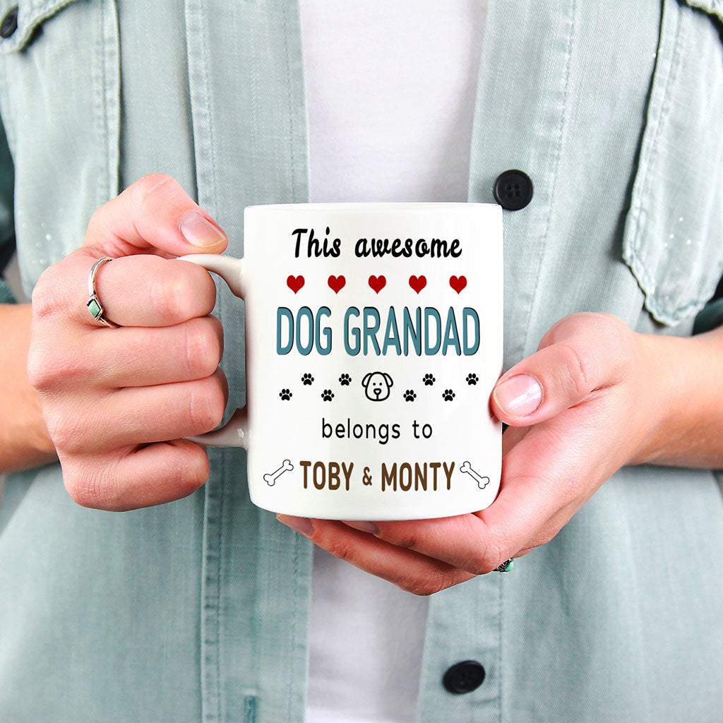 Promoted from dog grandma to human grandma mug top