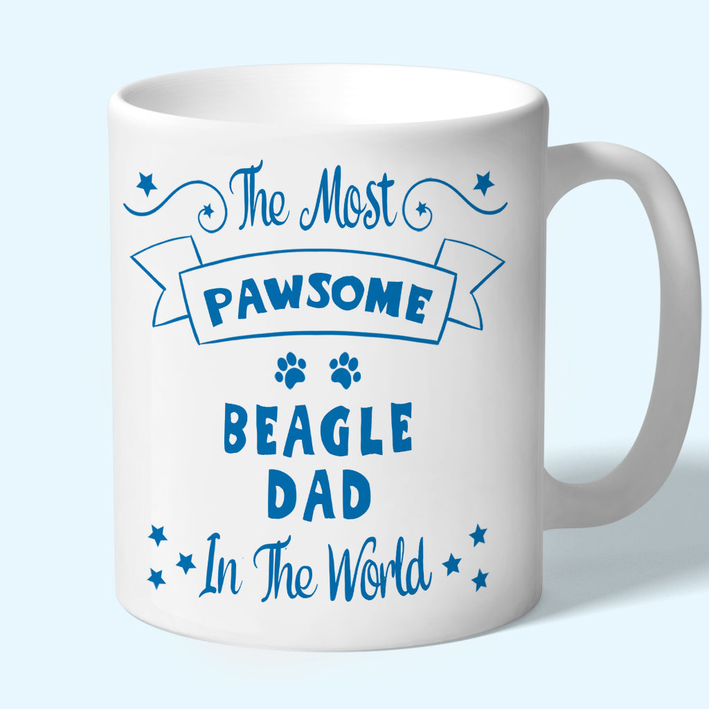Beagle Gift Dad Mug Blue
