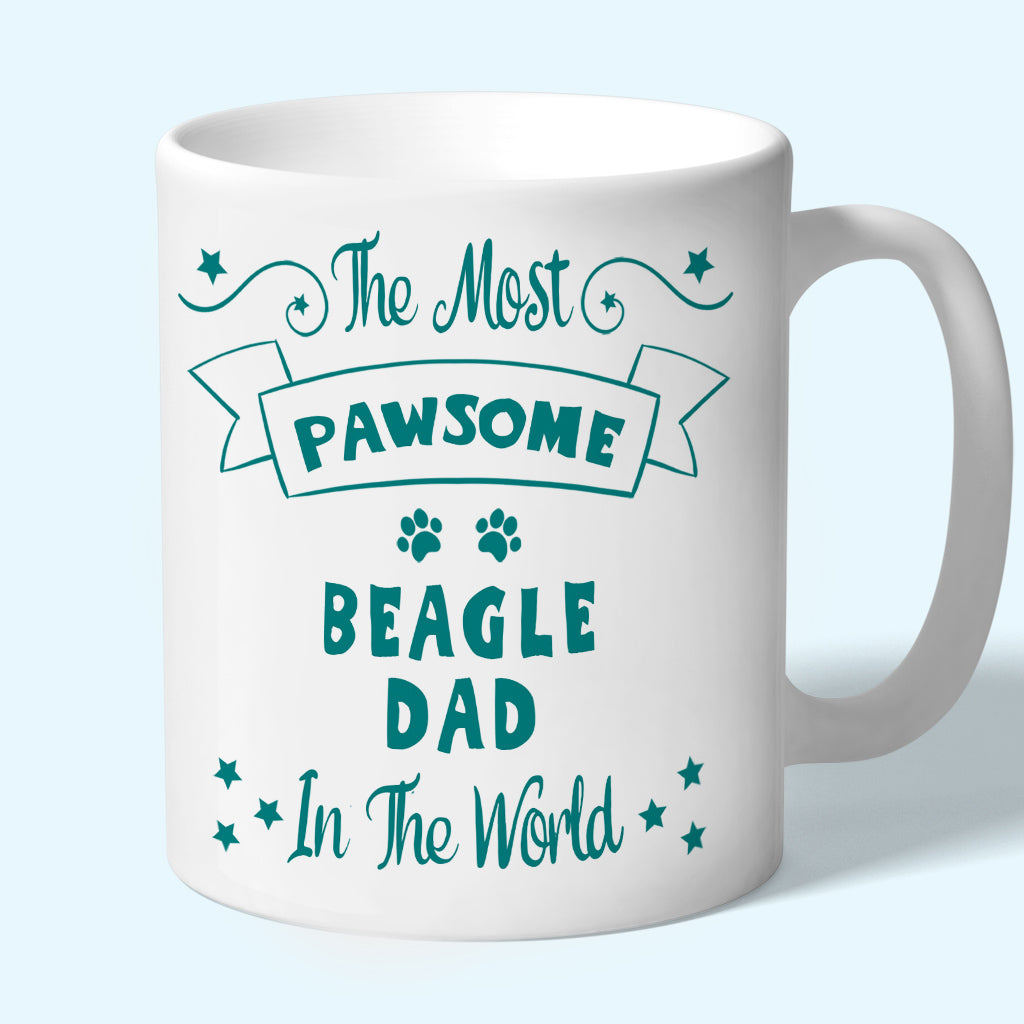 Beagle Gift Dad Mug Teal