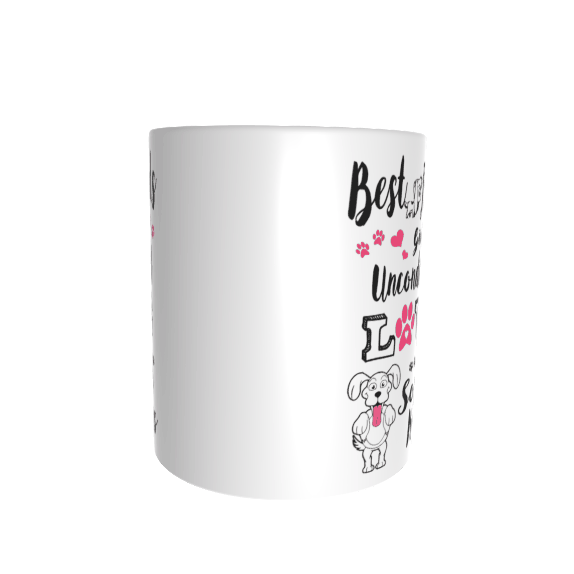Dog Best Friend Love and Soppy Kisses Mug
