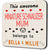 This Awesome Miniature Schnauzer Mum Coaster Belongs to (2 x dog names)