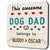 This Awesome Dog Dad Coaster Belongs to (2 x dog names)