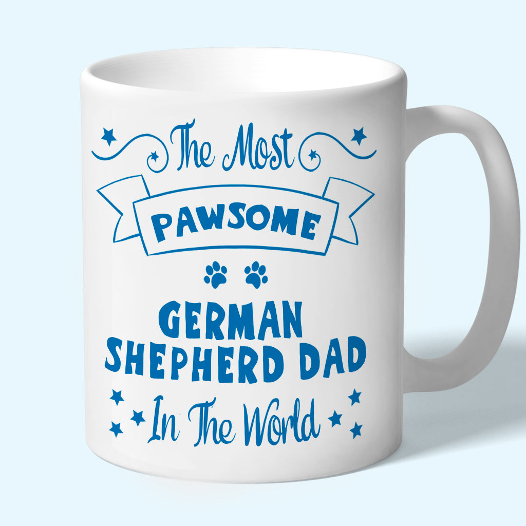 German Shepherd Gift Dad Mug Blue