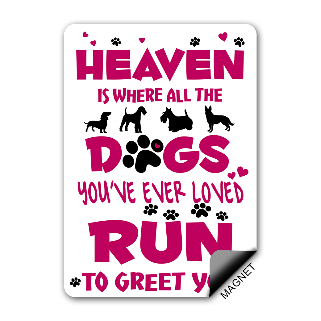 Dog in Heaven Magnet