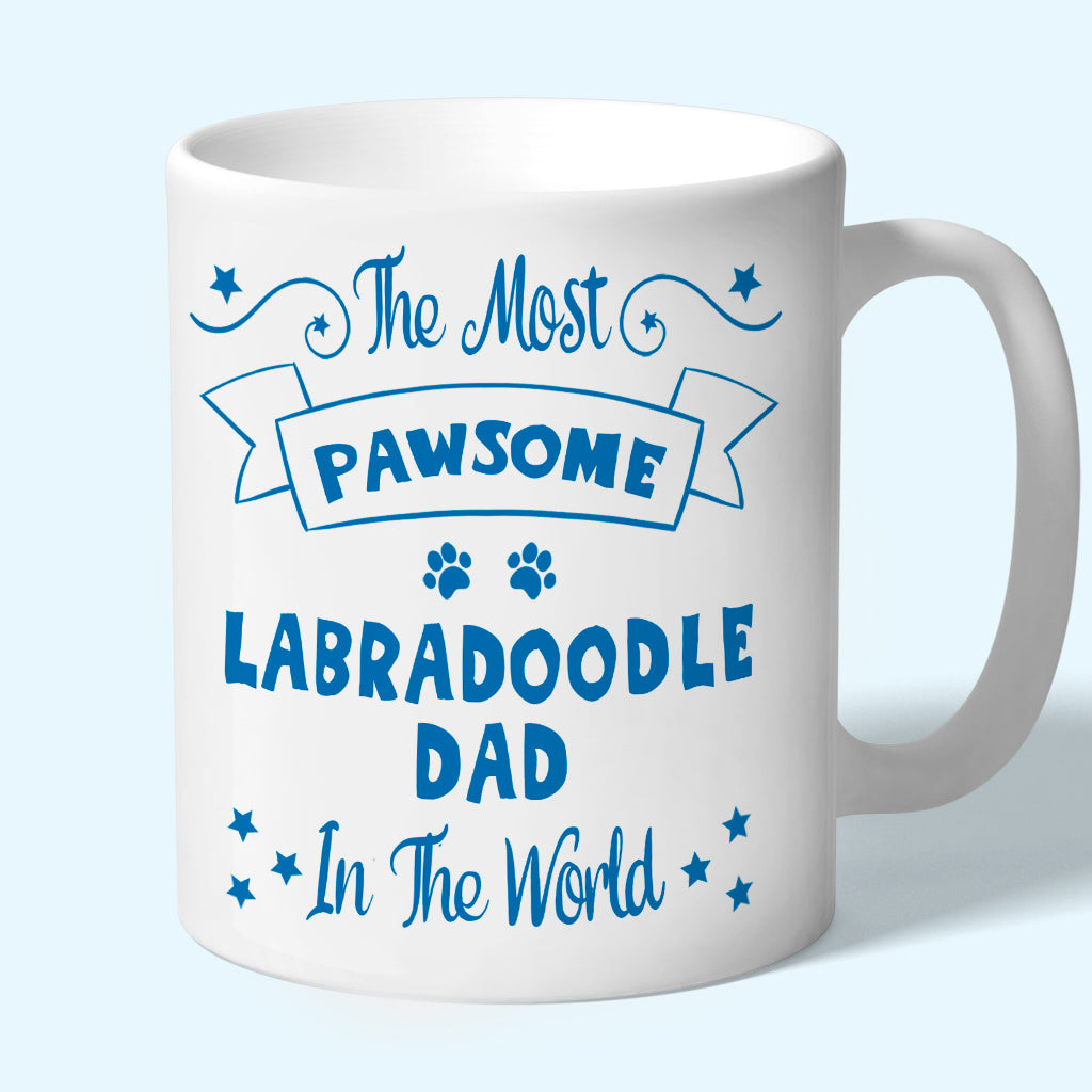 Labradoodle Gift Dad Mug Blue