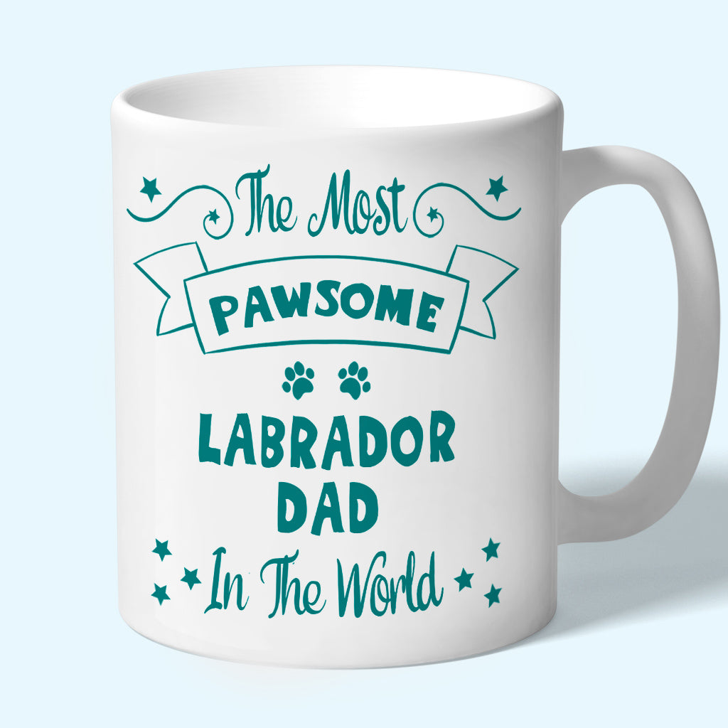 Labrador Gift Dad Mug Teal