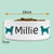 Large Ceramic Dog Bowl Personalised with Dog Name and Dog Breed Figure