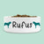 Large Ceramic Dog Bowl Personalised with Dog Name and Dog Breed Figure