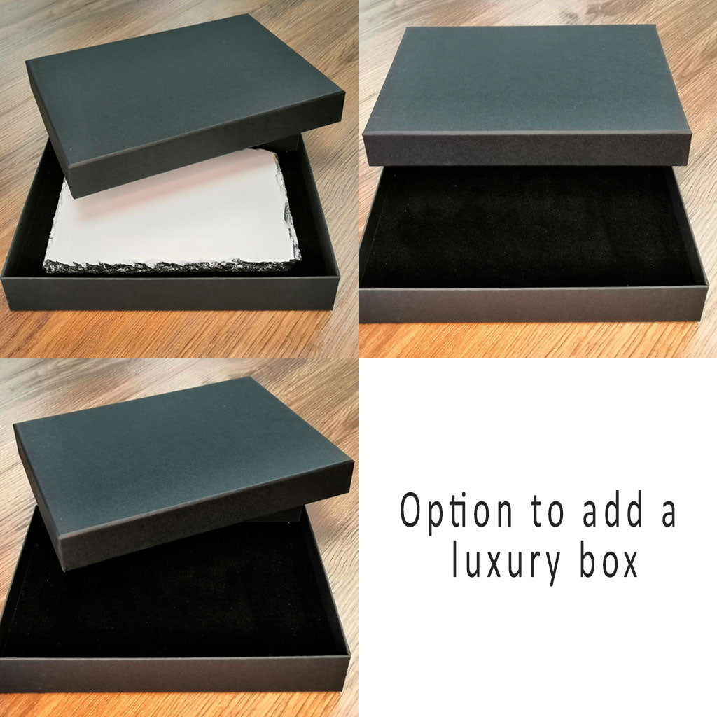 Dog Photo on Slate with Personalised Message