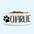 Personalised Ceramic Dog Bowl Medium-Large with Paw (Black Print)