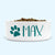 Personalised Ceramic Dog Bowl Medium-Large with Paw (Teal Print)