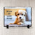 Dog Photo on Slate with Personalised Message