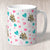 Staffordshire Bull Terrier with Pink and Turquoise Hearts Mug