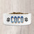 Personalised Small Dog Bowl Ceramic with Dog Name in Blues & Light Brown