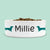 Small Ceramic Dog Bowl Personalised with Dog Name and Dog Breed Figure