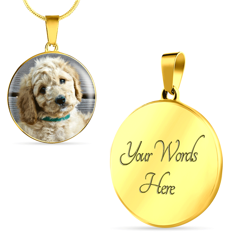 Upload Your Own Dog Photo Circle