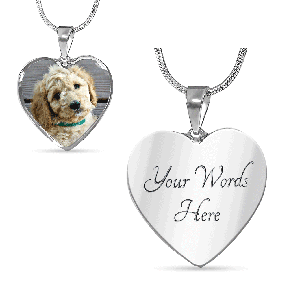 Upload Your Own Dog Photo Heart