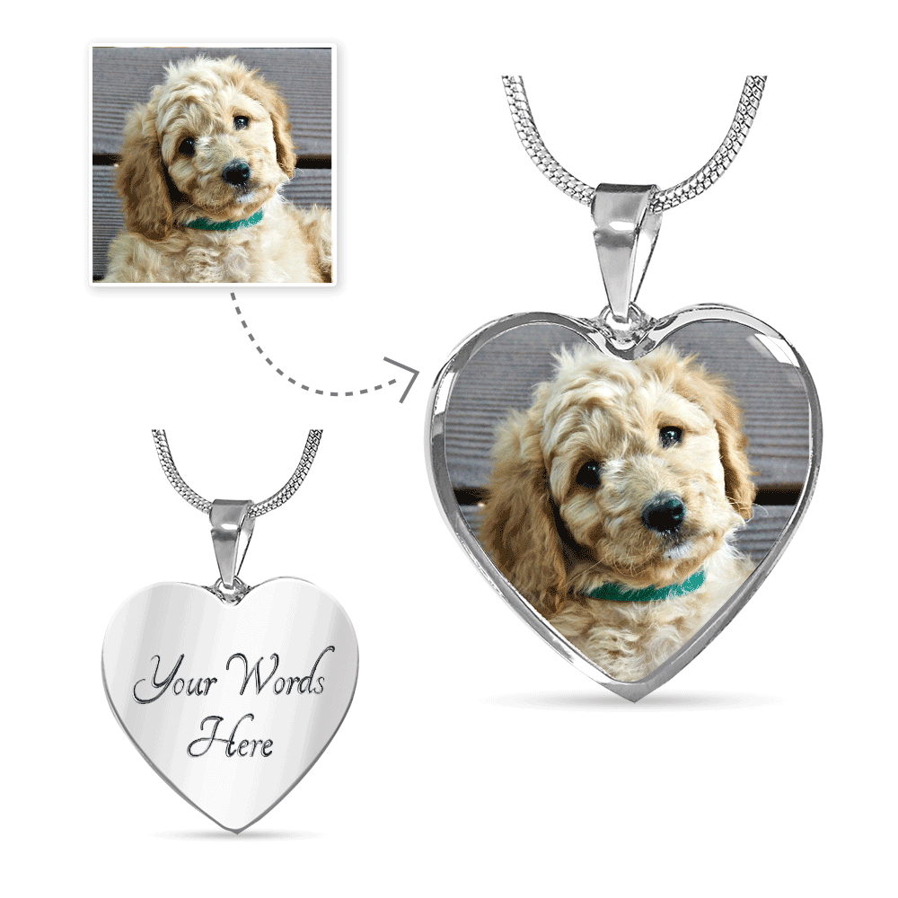 Upload Your Own Dog Photo Heart