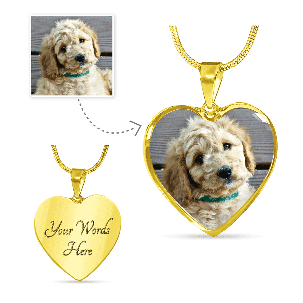 Upload Your Own Dog Photo Heart