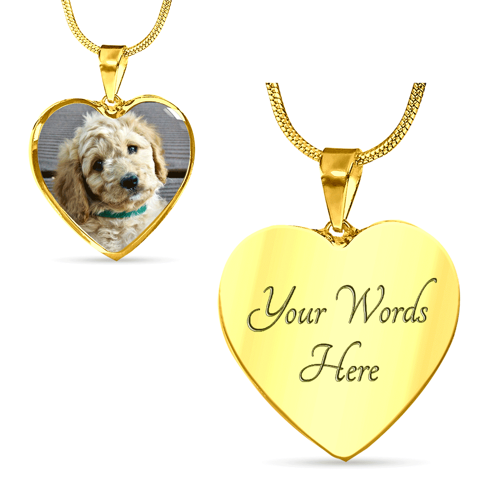 Upload Your Own Dog Photo Heart