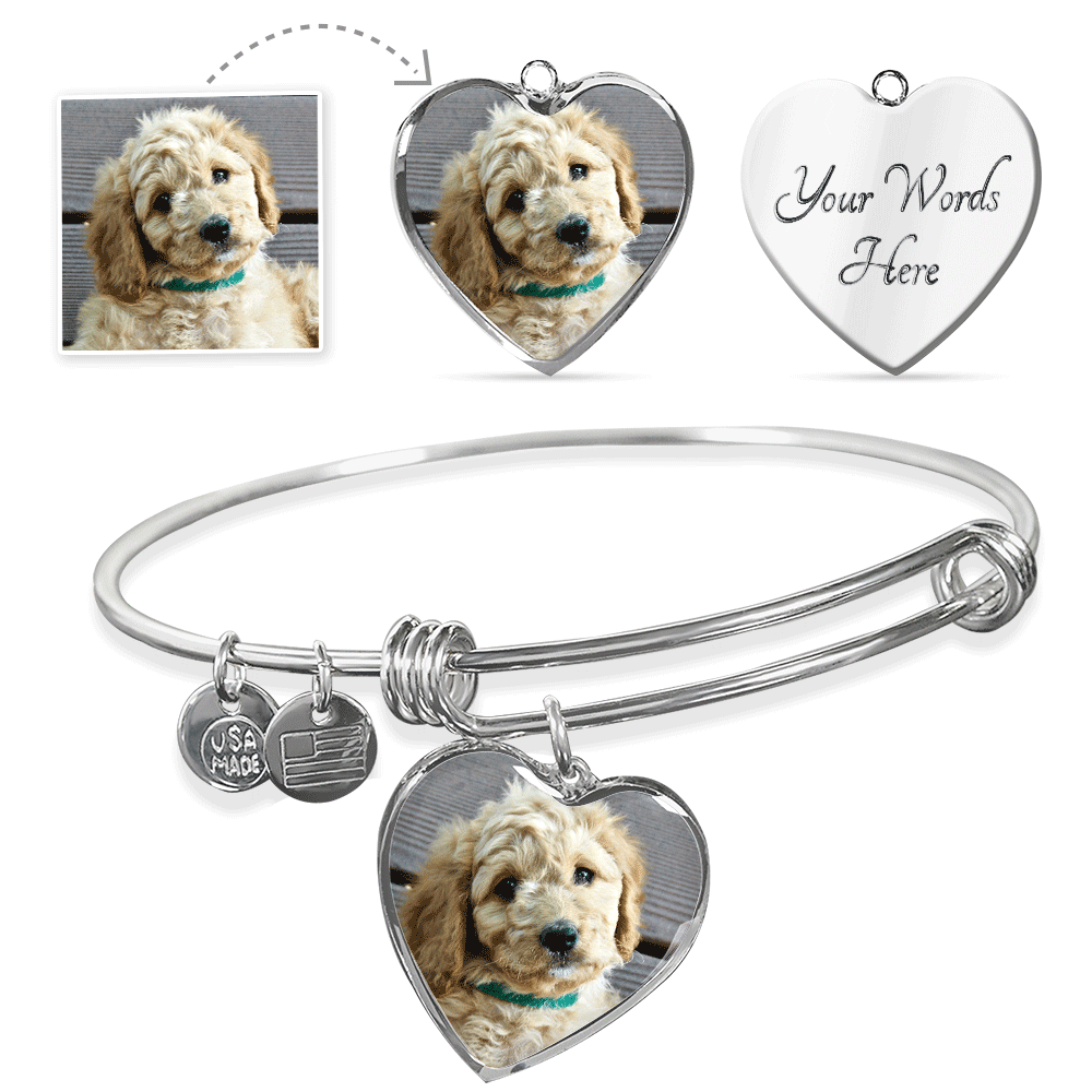 Upload Your Own Dog Photo Heart