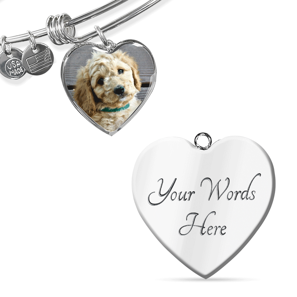 Upload Your Own Dog Photo Heart