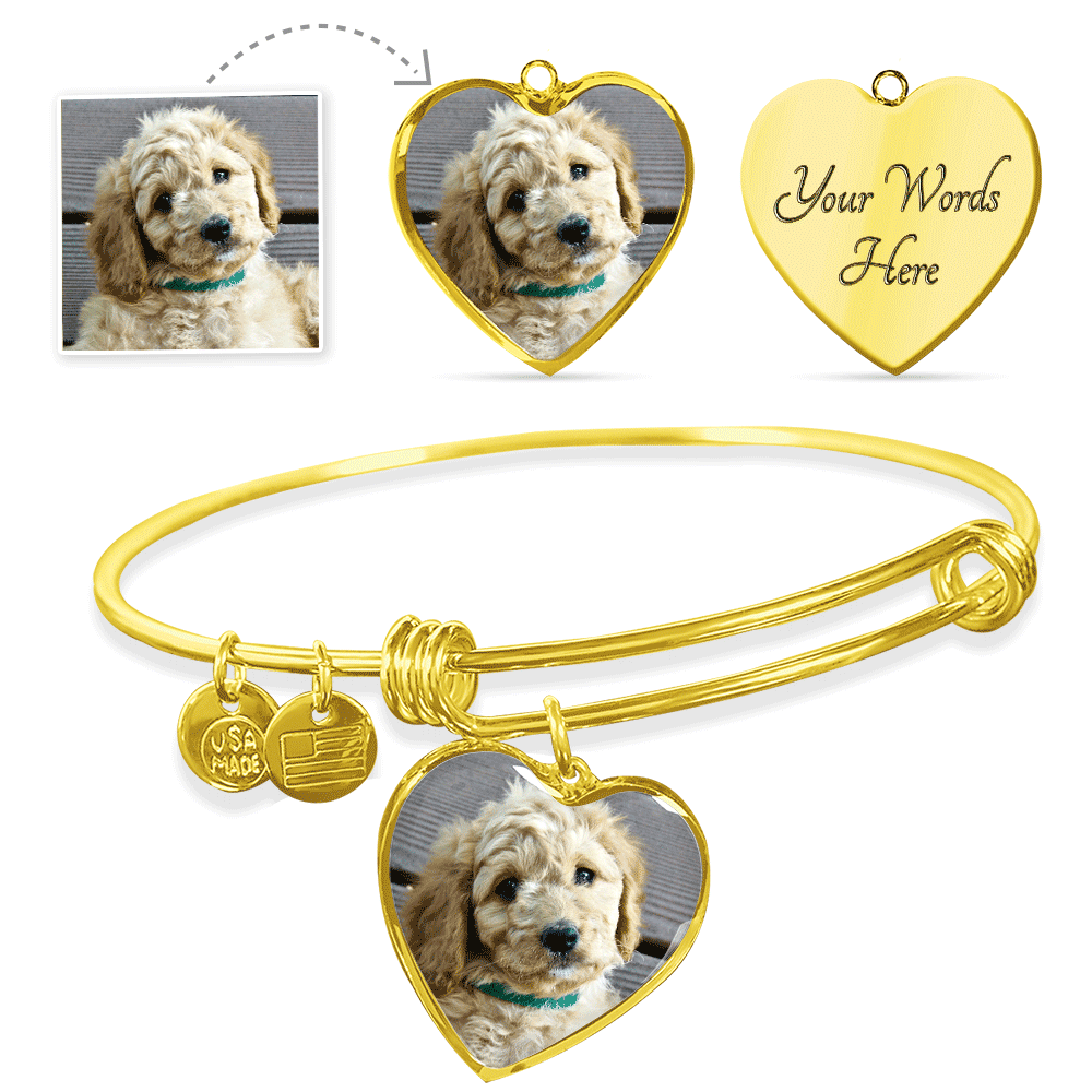 Upload Your Own Dog Photo Heart