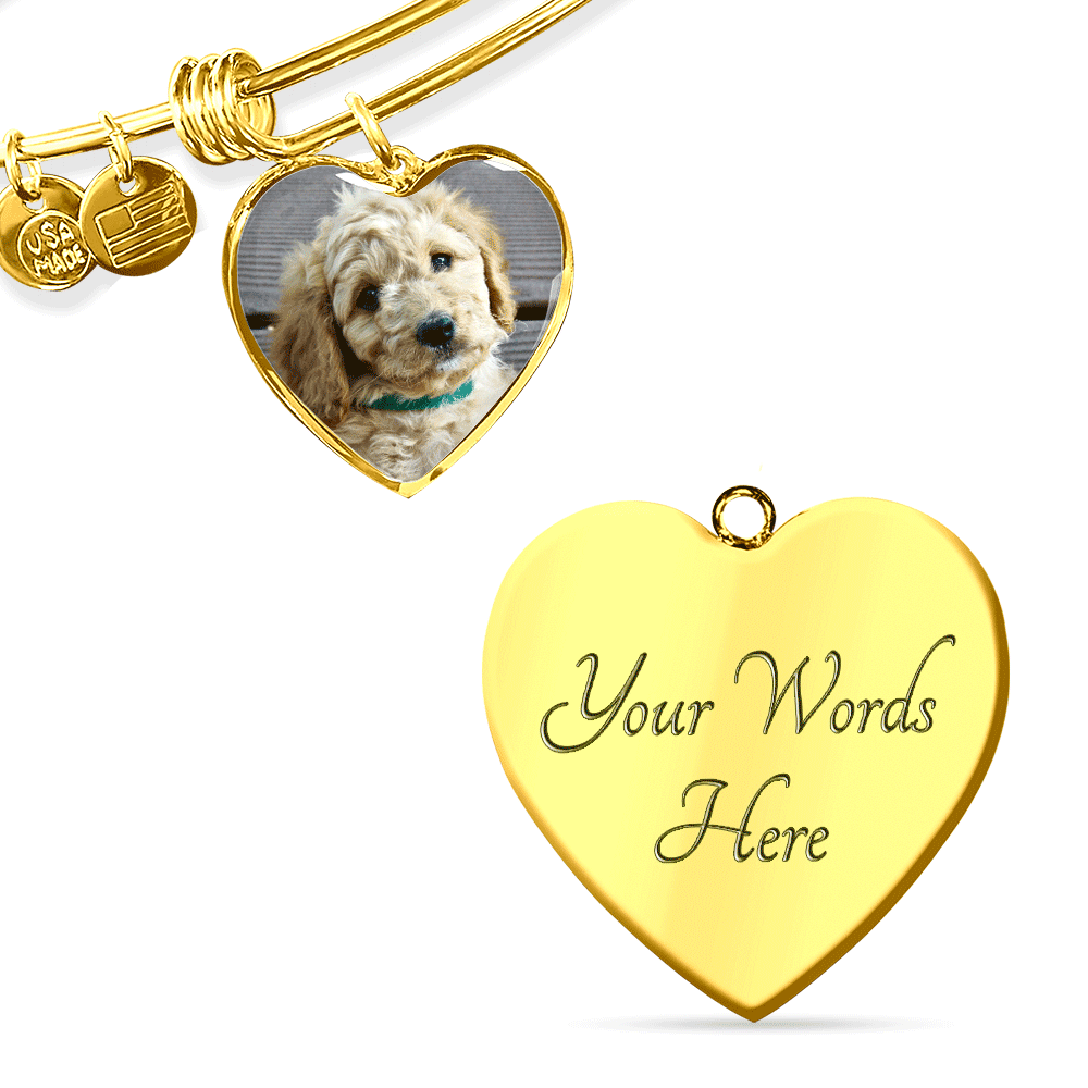 Upload Your Own Dog Photo Heart