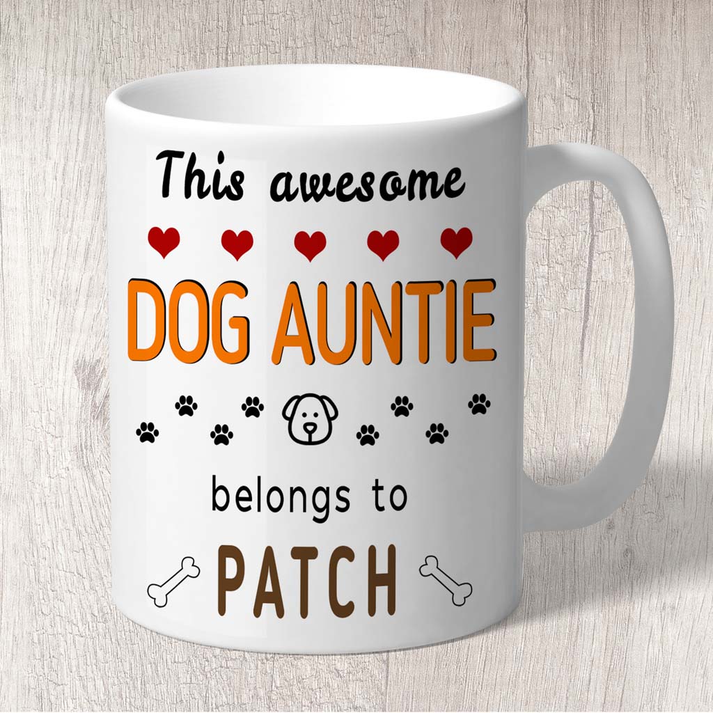 Dog Auntie Mug Personalised