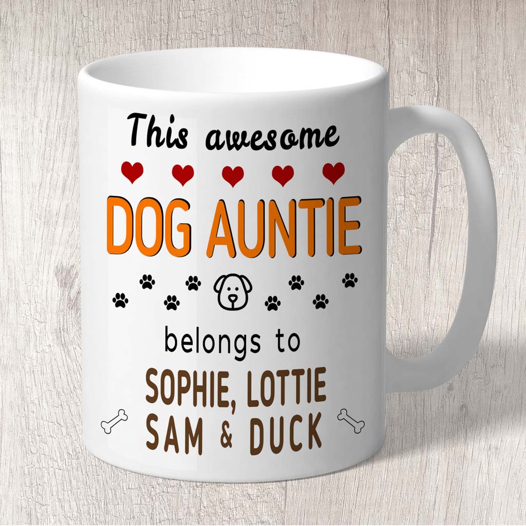 This Awesome Dog Grandma Belongs to (3-7 dog names) Mug