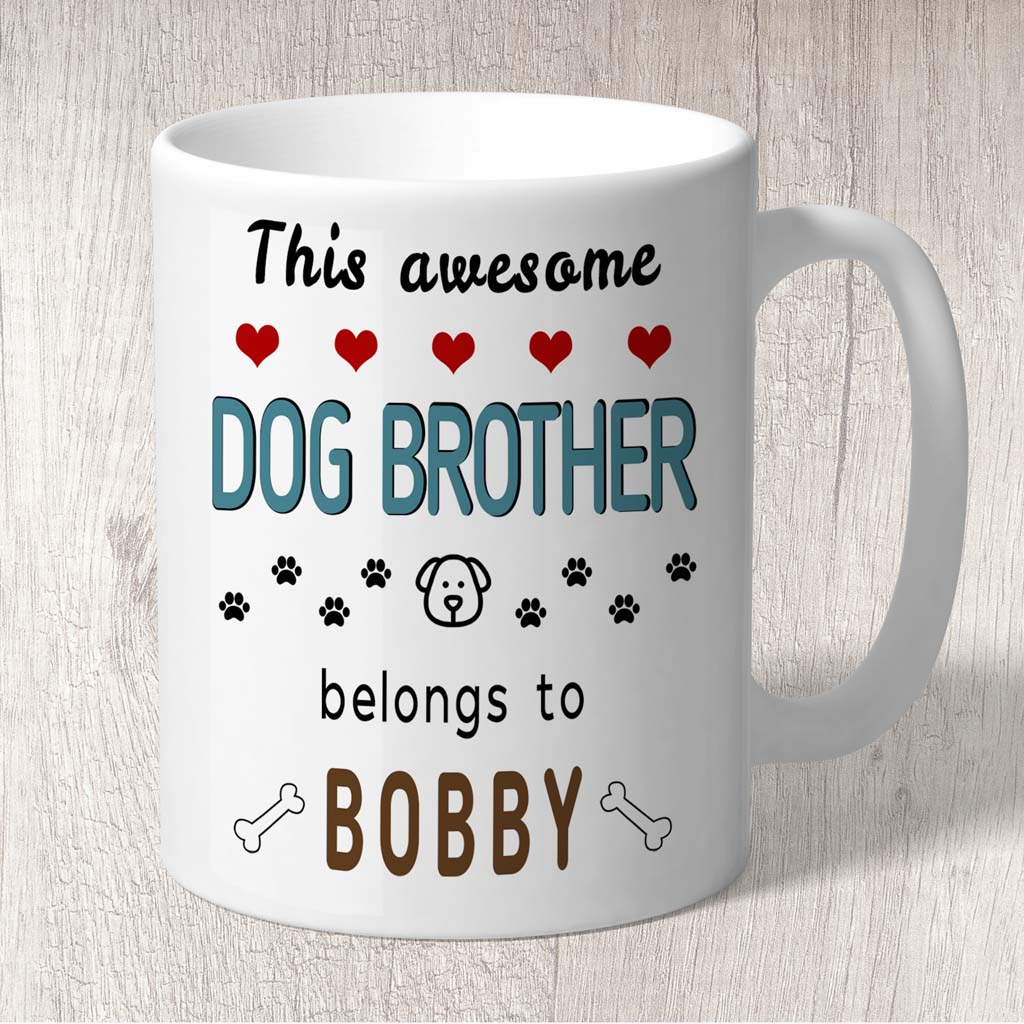 Dog Brother Mug Personalised