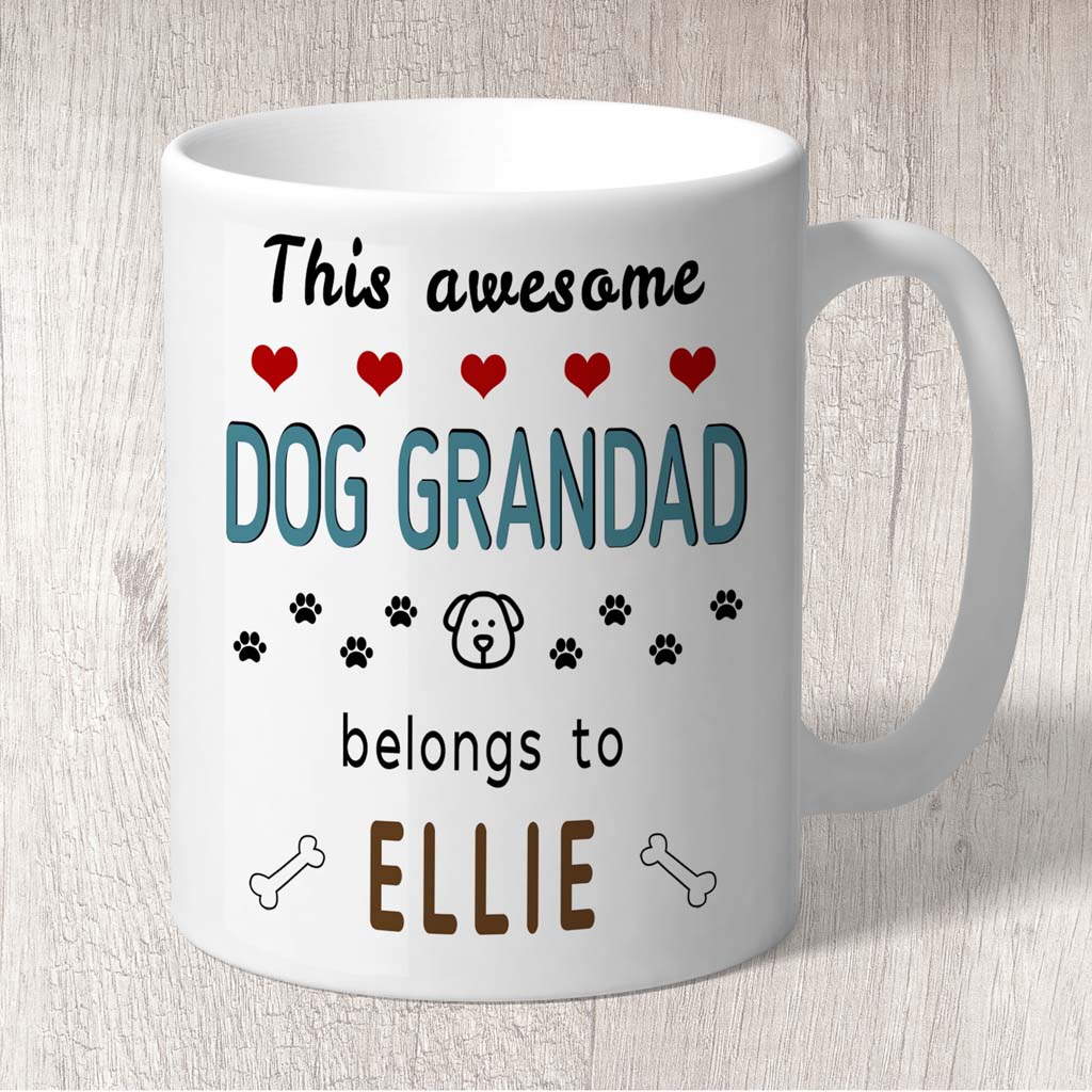 dog grandad mug, dog grandad gifts