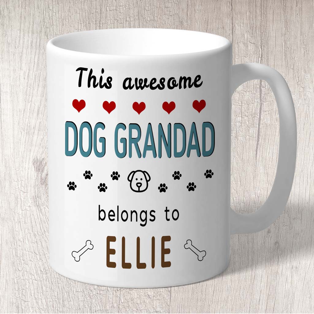 dog grandad mug, dog grandad gifts