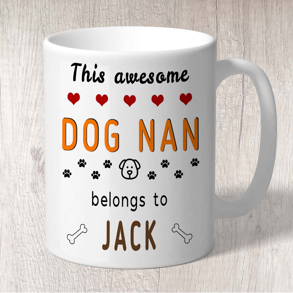 Dog Nan Mug Personalised