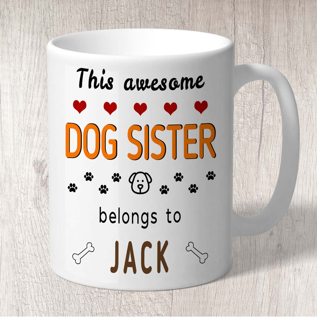 Dog Sister Mug Personalised